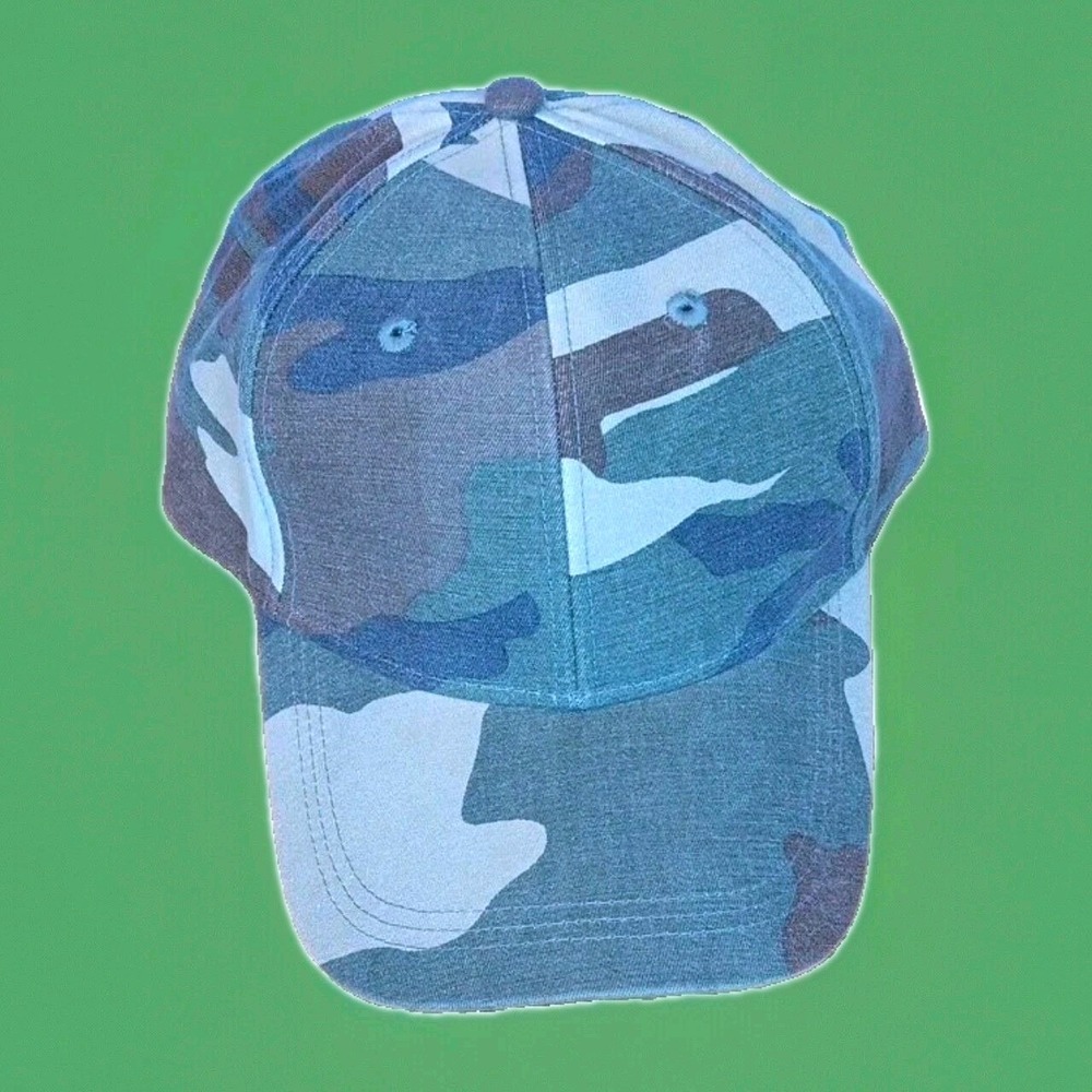 Cameo Mens Woodland New Camouflage Baseball Cap Adjustable Strapback Hunting Hat